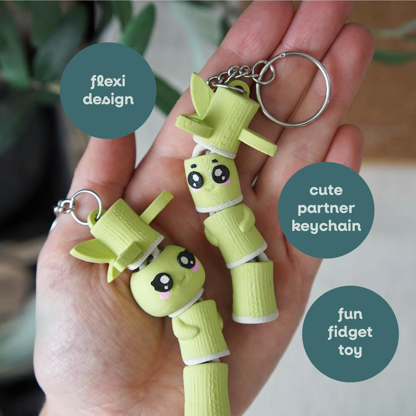 Bamboo Buddies – Magnetisches Handspielzeug-Paar
