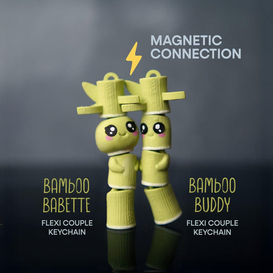 Bamboo Buddies – Magnetisches Handspielzeug-Paar
