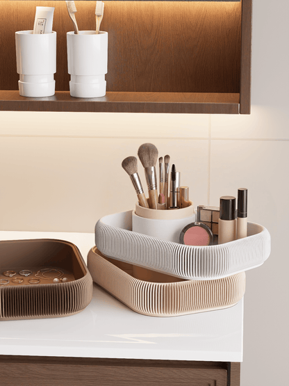 STACKSEY Organizer – 3-stufiges, drehbares minimalistisches Tablett